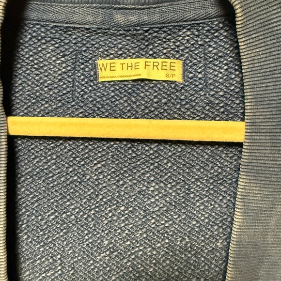 Free People We the Free Lou Day Cardi in Indigo Pura - Picture 7 of 8